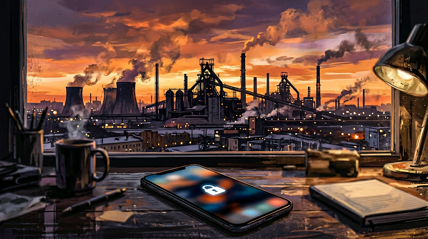 Иллюстрация к материалу о помощи при зависимости от ставок: городской контекст и символический образ выхода из игры без призыва к беттингу