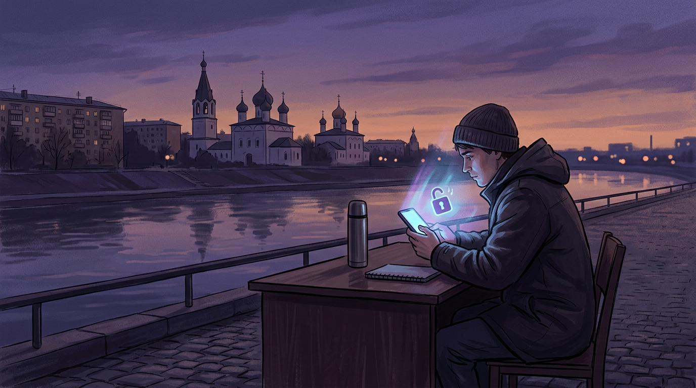 Иллюстрация к материалу о помощи при зависимости от ставок: городской контекст и символический образ выхода из игры без призыва к беттингу