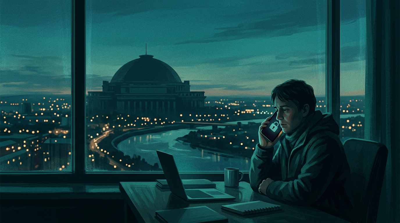 Иллюстрация к материалу о помощи при зависимости от ставок: городской контекст и символический образ выхода из игры без призыва к беттингу